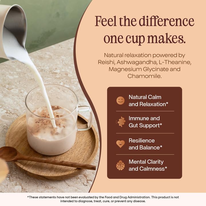 Pella Nutrition Instant Mushroom Hot Chocolate for Sleep - Cocoa Powder, 10.6 Ounce