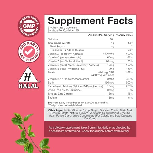Natures Craft Daily Men's & Women's Multivitamin Gummies – Chewable – 2 Pack