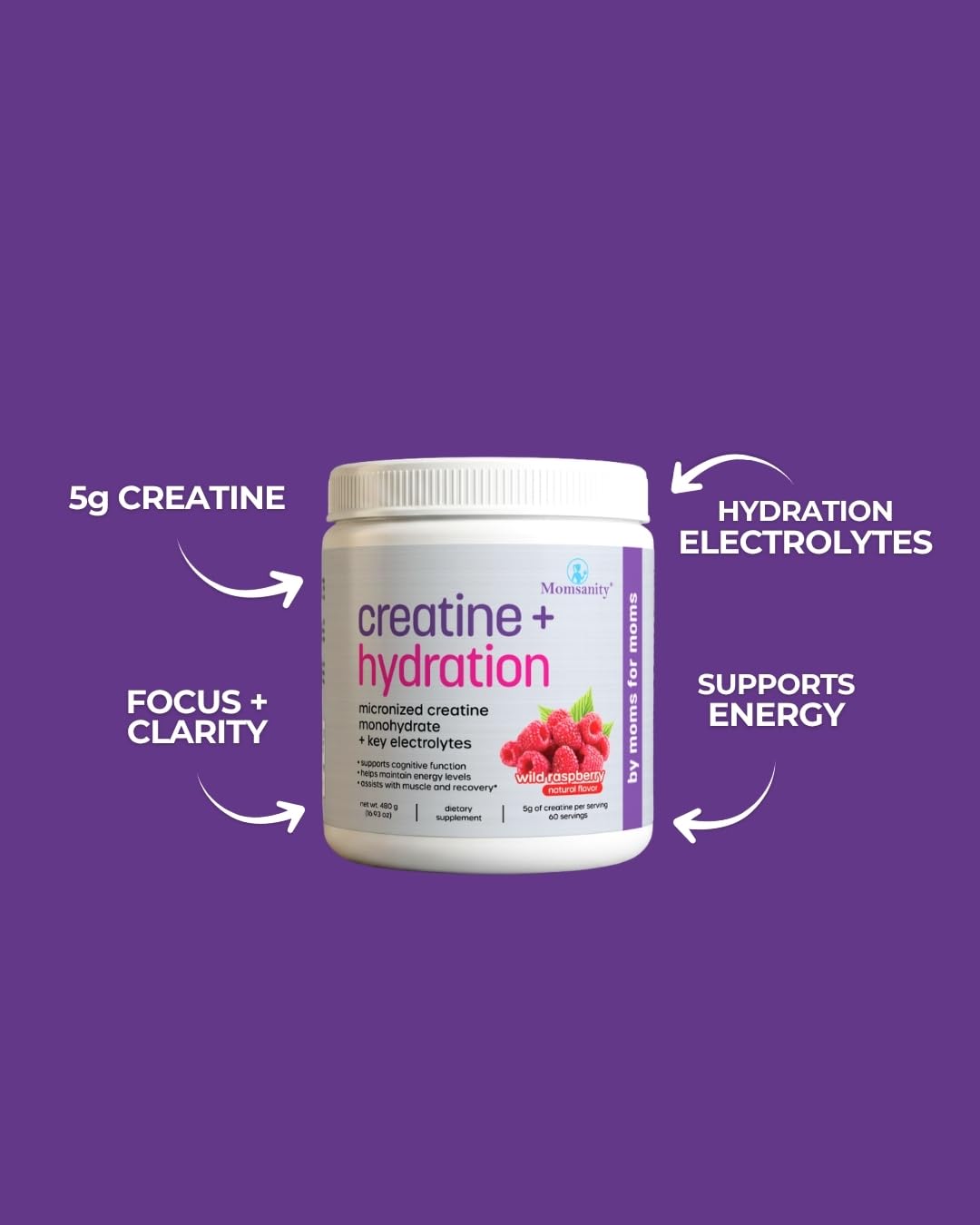 Momsanity Creatine + Hydration Powder 16.93