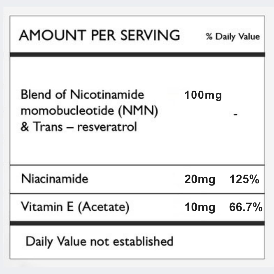 HVSun Dermapure NMN+ Supplement 4-in-1 Capsule, 60 Count