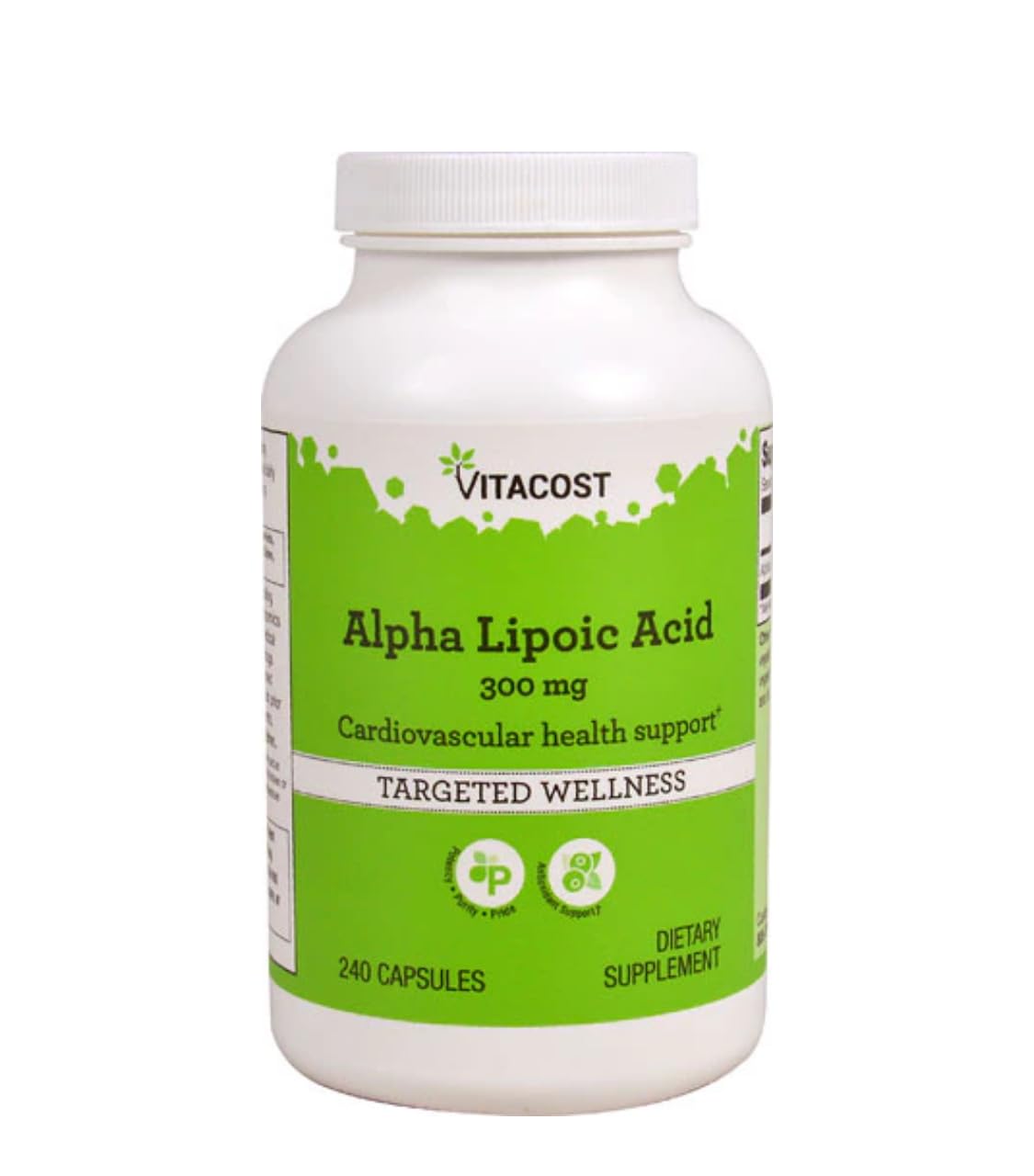 Vitacost Brand Alpha Lipoic Acid Capsule 240 Count