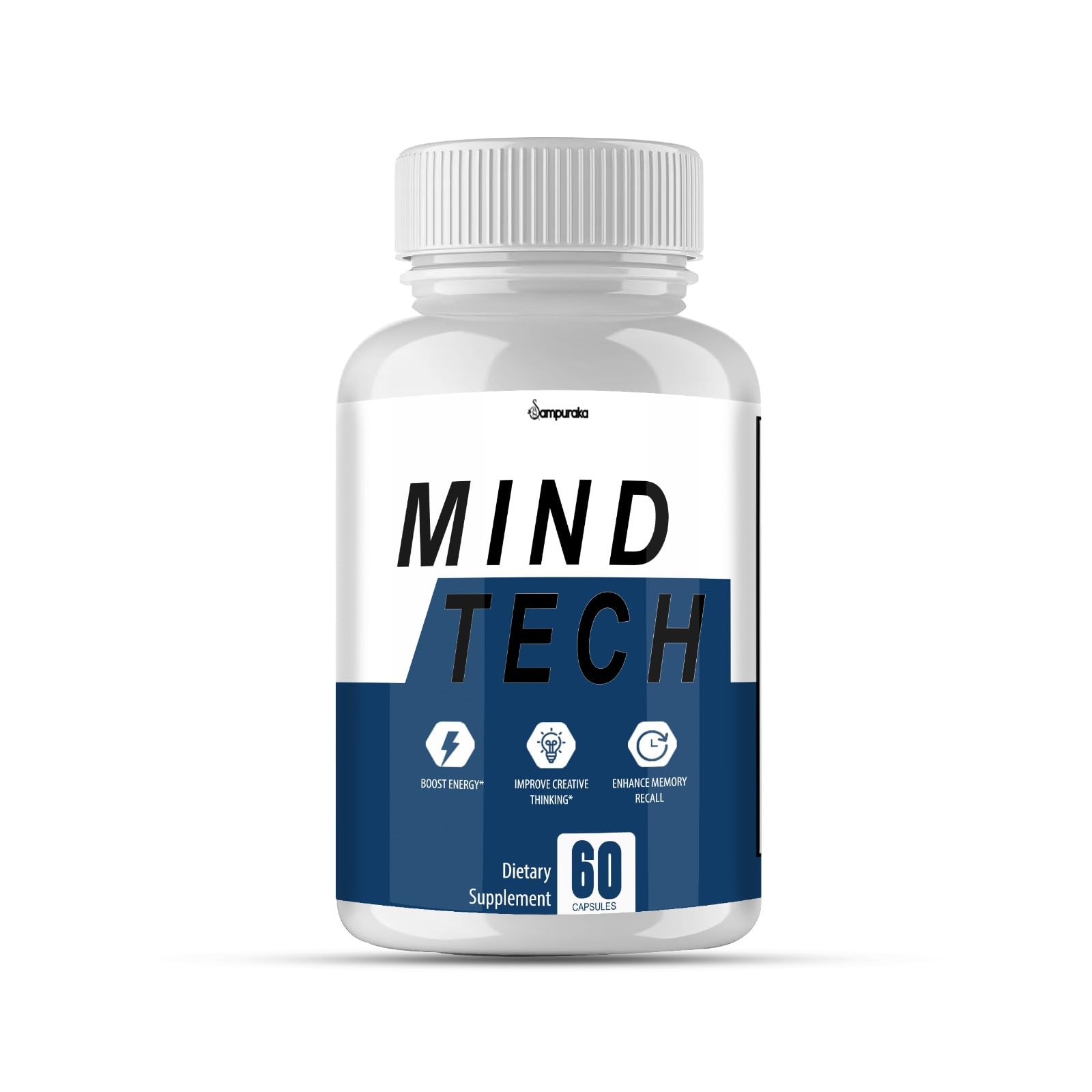 Sampuraka Mind Tech Advanced New Formula Supplement Capsules 60 Count