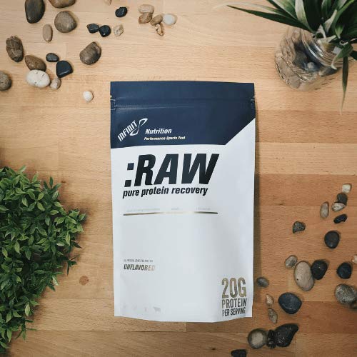 Infinit Nutrition RAW Pure Protein Recovery Whey Protein Isolate Powder, No Carbohydrates, 24 Servings
