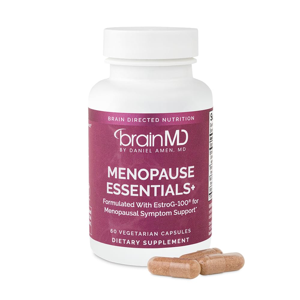 BrainMD Menopause Essentials - Hormonal Balance Support Supplement, 60 Capsules