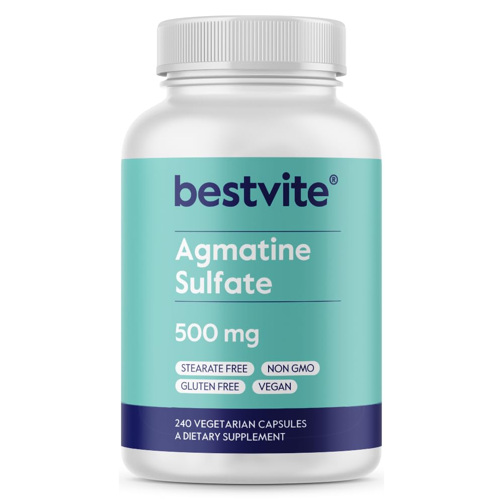 BESTVITE Agmatine Sulfate 500mg Capsule, 240 Count