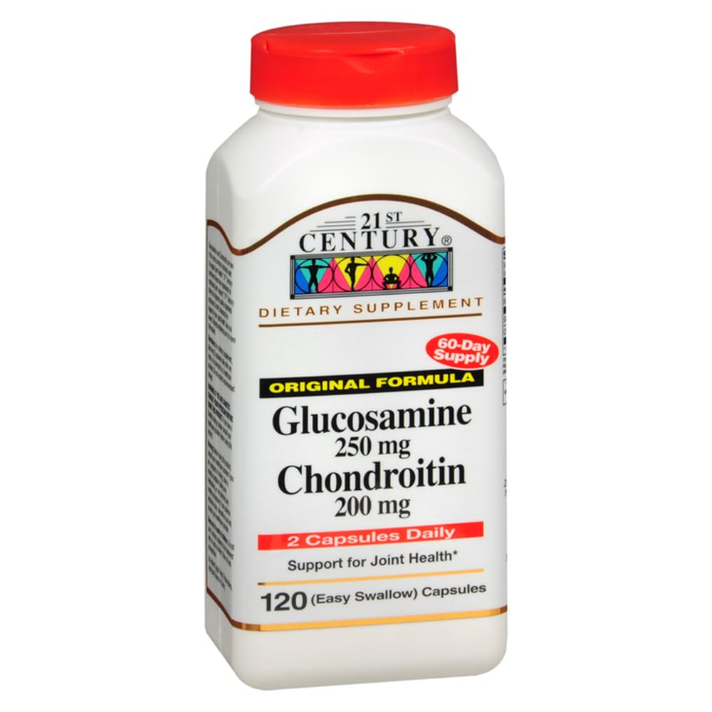 21st Century Glucosamine 250mg Chondroitin 200mg Capsules, 120 Count