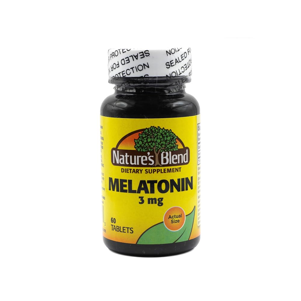 Nature's Blend Melatonin 3 mg Tablet, 60 Tablets