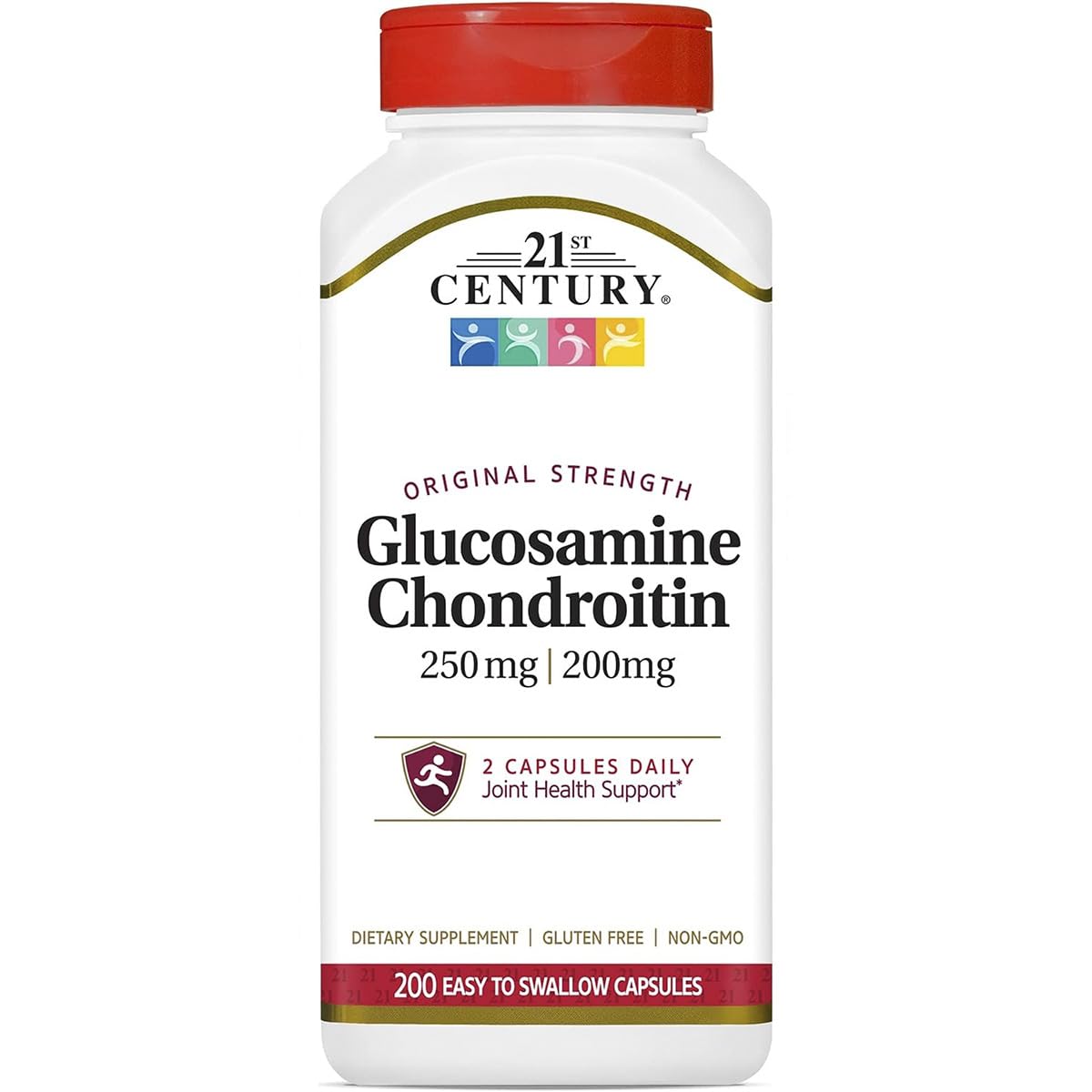 21st Century Glucosamine Relief Original Formula Capsules, 200 Capsules