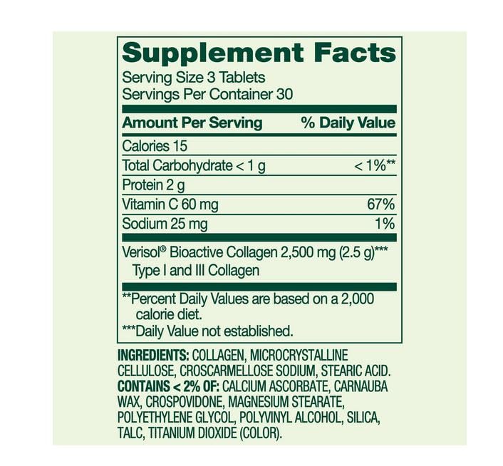 H4U Advanced Collagen with Vitamin C and Biotin Tablets, 90 Count