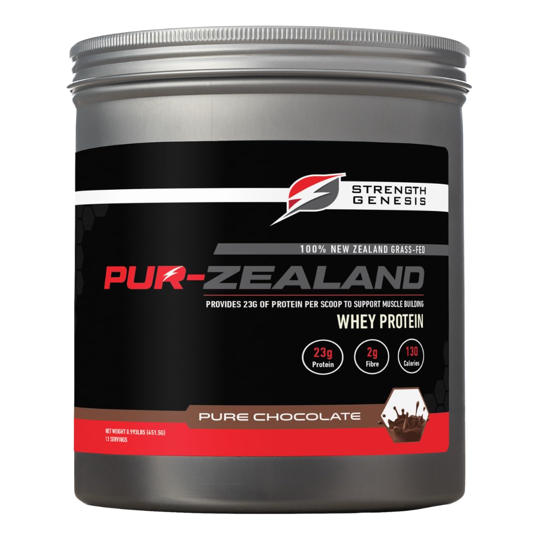 Strength Genesis Pur Zealander Grass-Fed Whey Protein Powder, 15.93 Ounce
