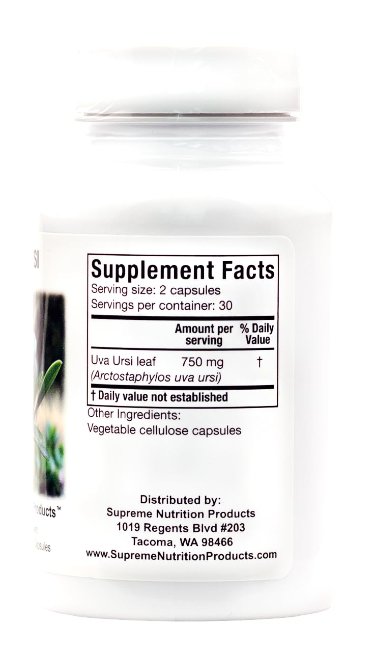 Supreme Nutrition Products Uva Ursi Capsules 60
