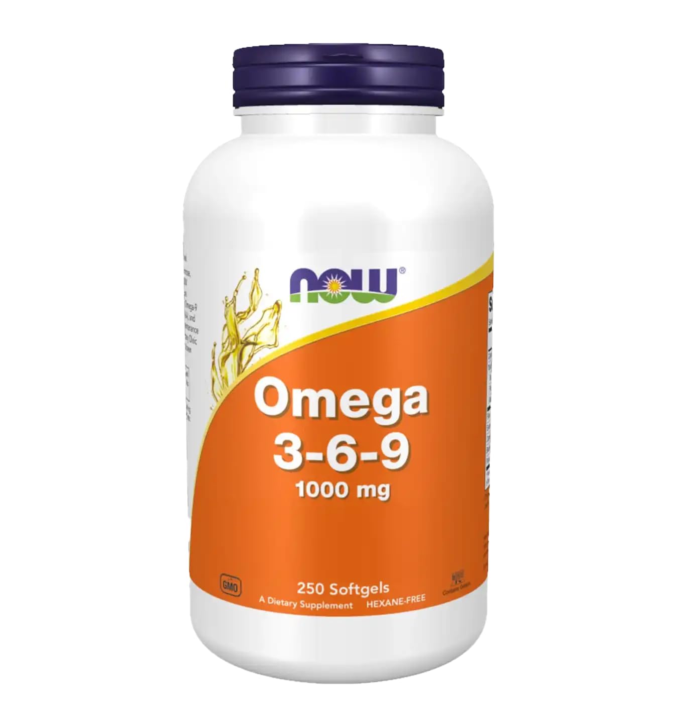 NOW Foods Omega 3-6-9 1000 mg Softgels, 250 Softgels