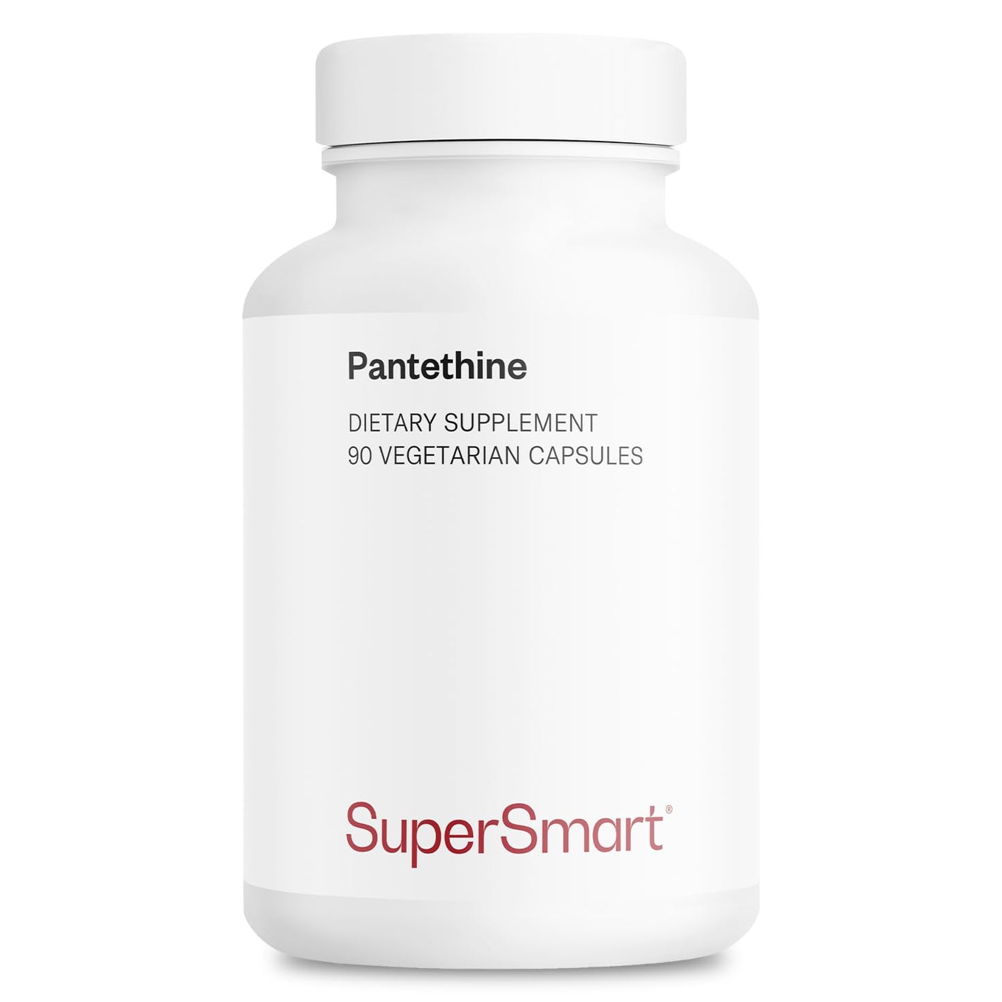 Supersmart Pantesin Pantethine 600 mg per Day (Pantothenic Acid) - Active Vitamin B5 Supplement Capsule, 90 Count
