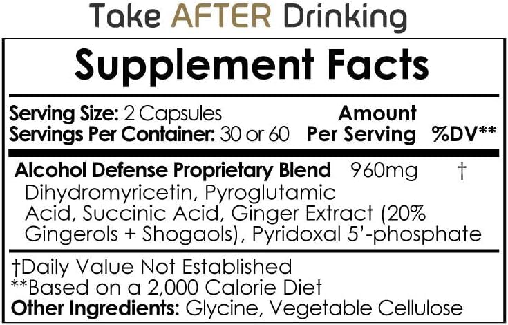 Natrium Health Alcohol Defense 60 Capsules