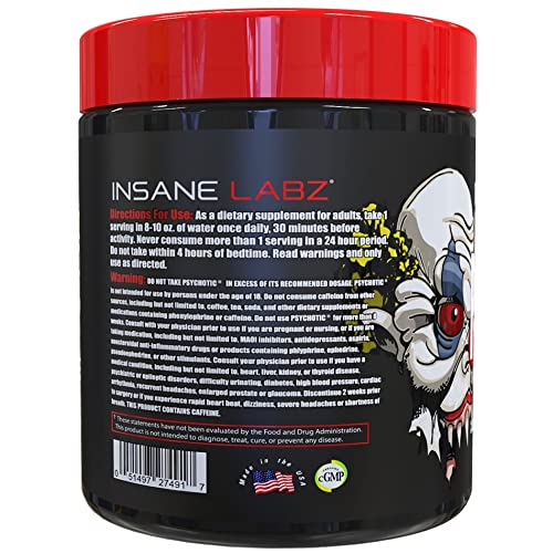 Insane Labz Psychotic Pre Workout Powder 7.8