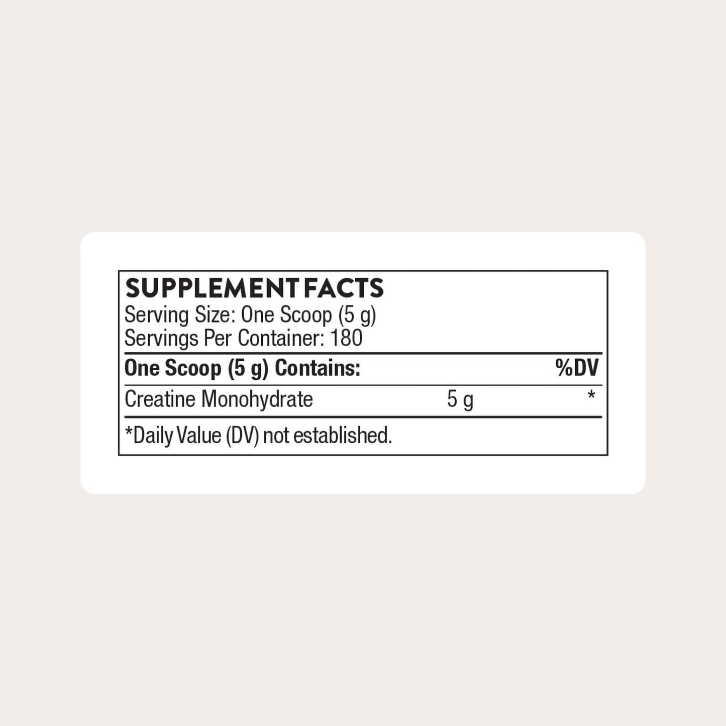 THORNE Creatine Micronized Creatine Monohydrate Powder, 180 Servings