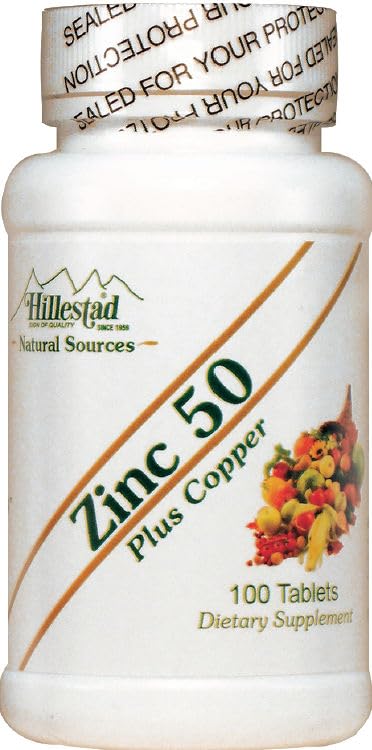 Dialyvite Zinc 50 Plus Copper Tablets, 100 Count