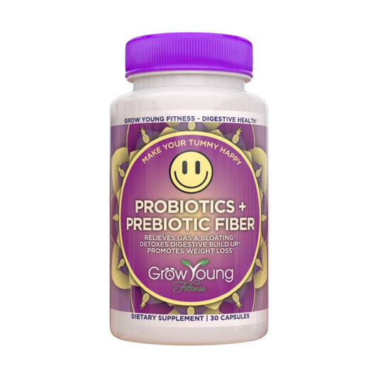 Grow Young Fitness Daily Probiotic + Prebiotic Fiber Supplement Capsule 30 Capsules