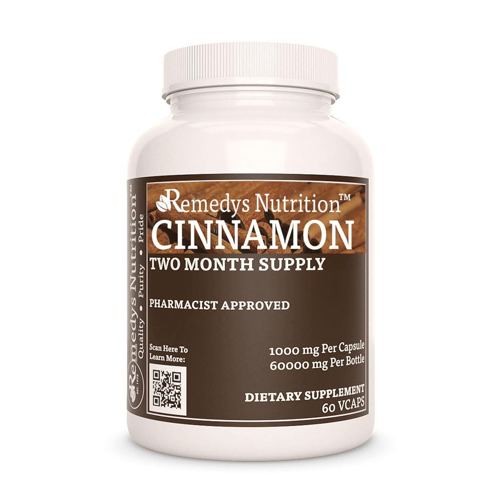 Remedy’s Nutrition Cinnamon Bark Ceylon 60 Capsules