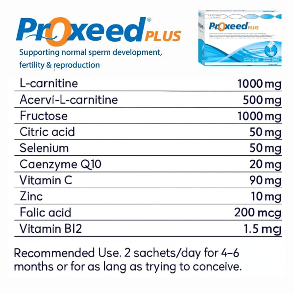 Sigma-Tau ALFASIGMA Proxeed Plus Male Fertility Supplement Capsules 30