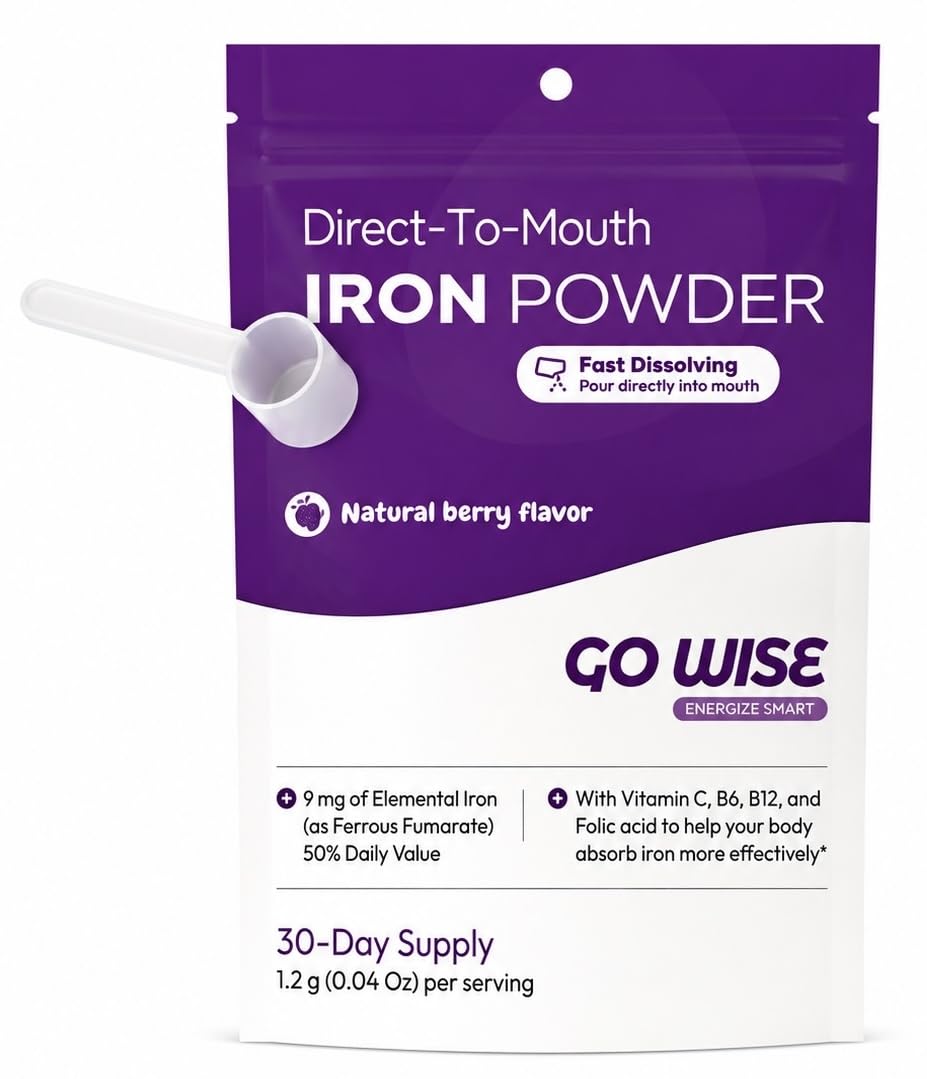 Go Wise Gentle Iron Powder with Scoop 1.2 Ounce