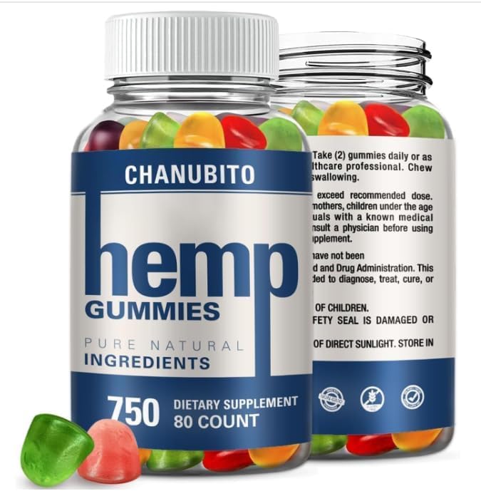 CHANUBITO Hemp Gummies 80 Count