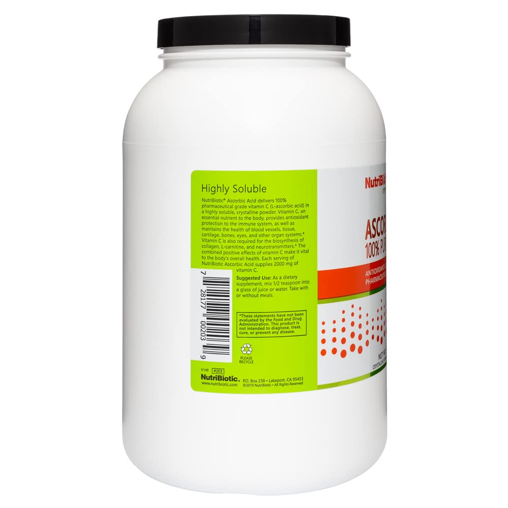 NutriBiotic Ascorbic Acid Vitamin C Powder 80 oz