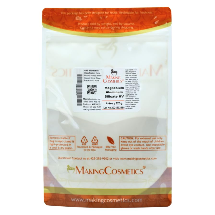 MakingCosmetics Magnesium Aluminum Silicate HV Powder 4.4 oz