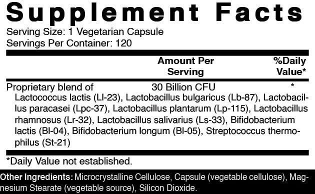 Oxify Probiotic 30 Billion CFUs Capsules, 120 Count