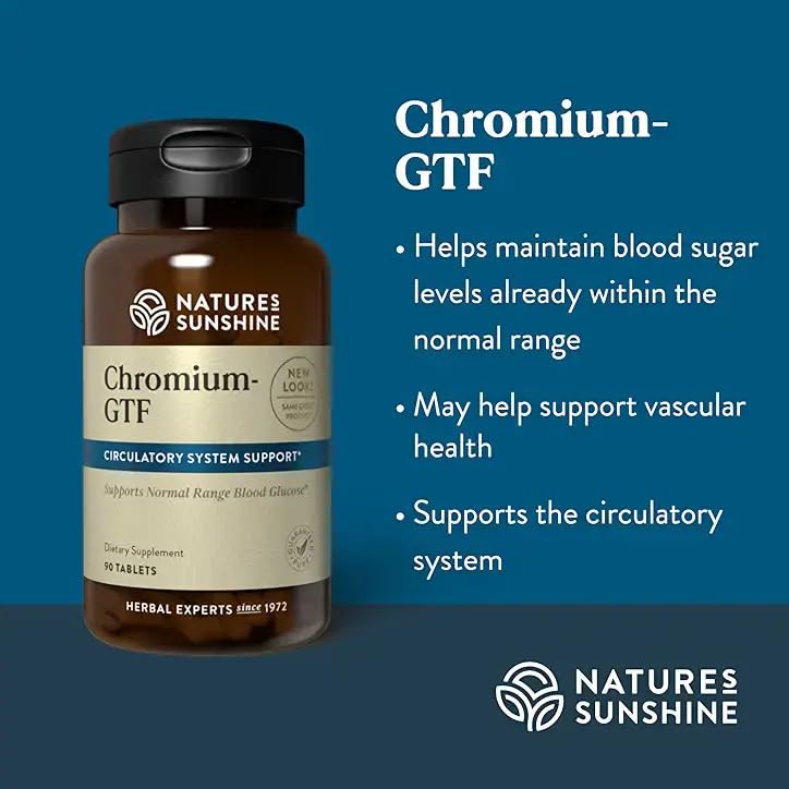 Nature's Sunshine Chromium GTF 300 mcg Tablets, 90 Tablets