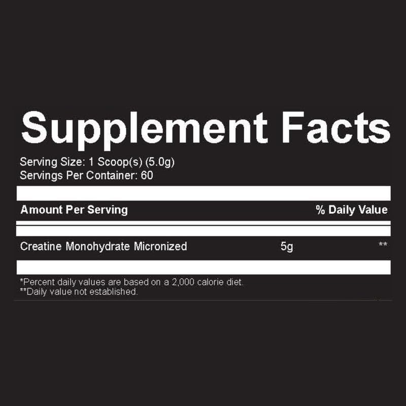 ZOR Labs Micronized Creatine Monohydrate Powder 5000mg, 60 Servings