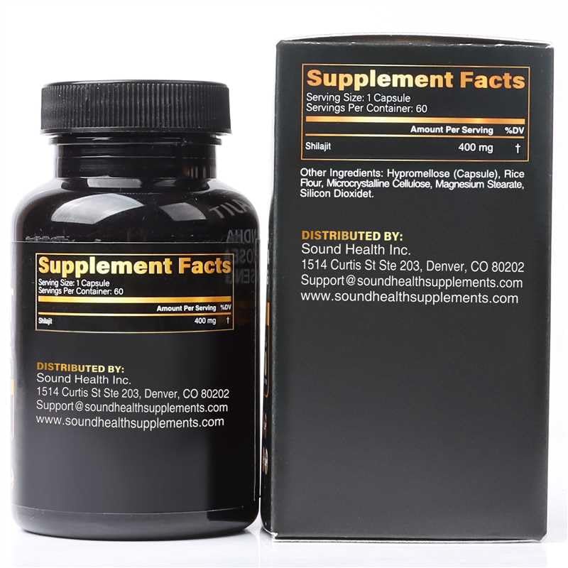 Sound Health Plus Shilajit Complex Capsules 50 Count
