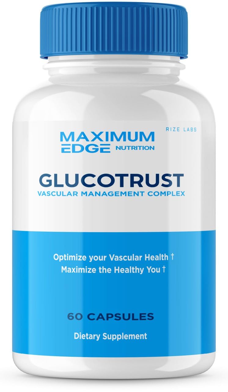 rize labs Glucotrust Supplement Capsules Advanced Balance Max Formula Complex Blend Edge, 60 Capsules