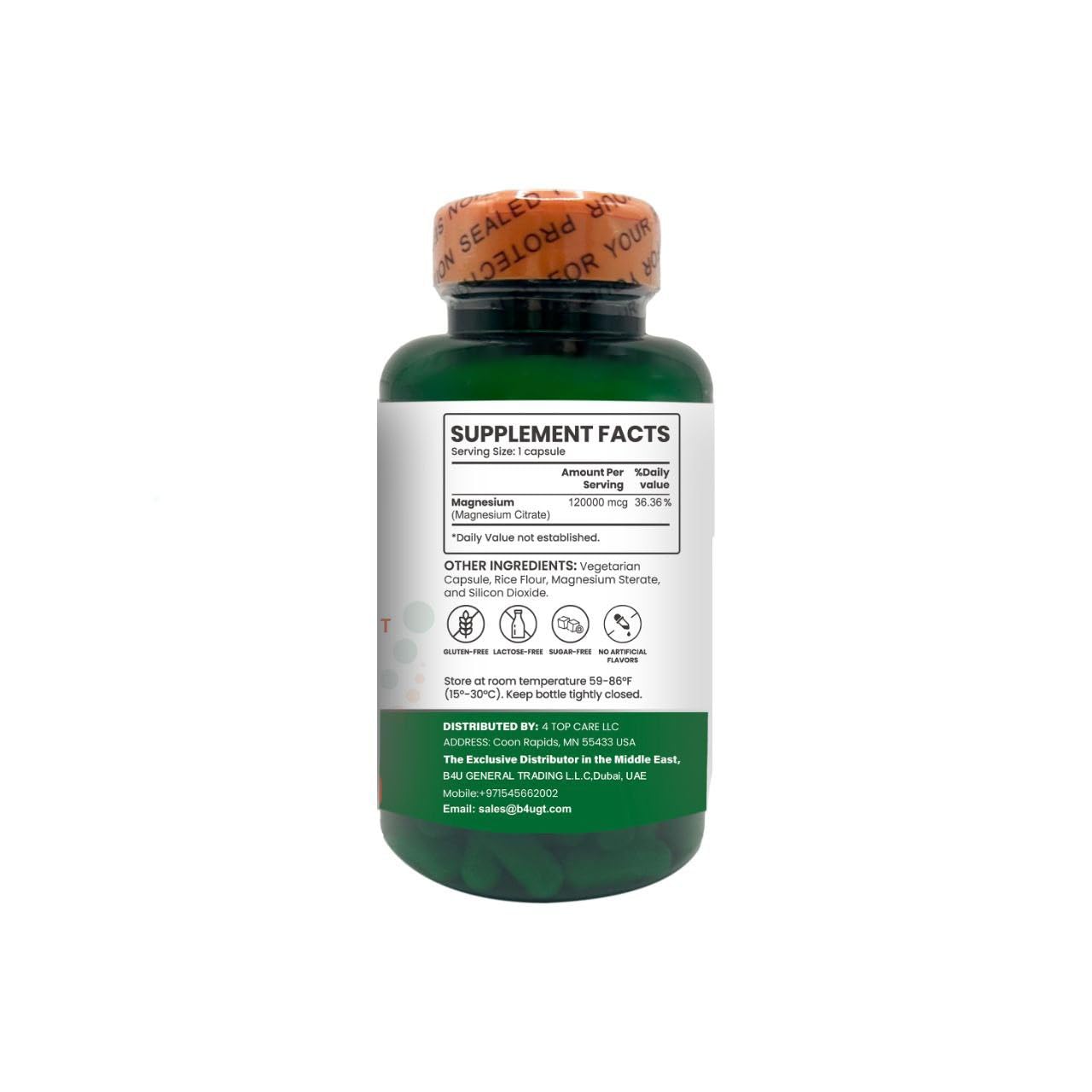 H4U Magnesium Citrate Capsule, 90 Capsules