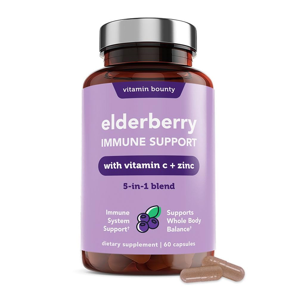 Vitamin Bounty Organic Elderberry Capsules, 60 Capsules