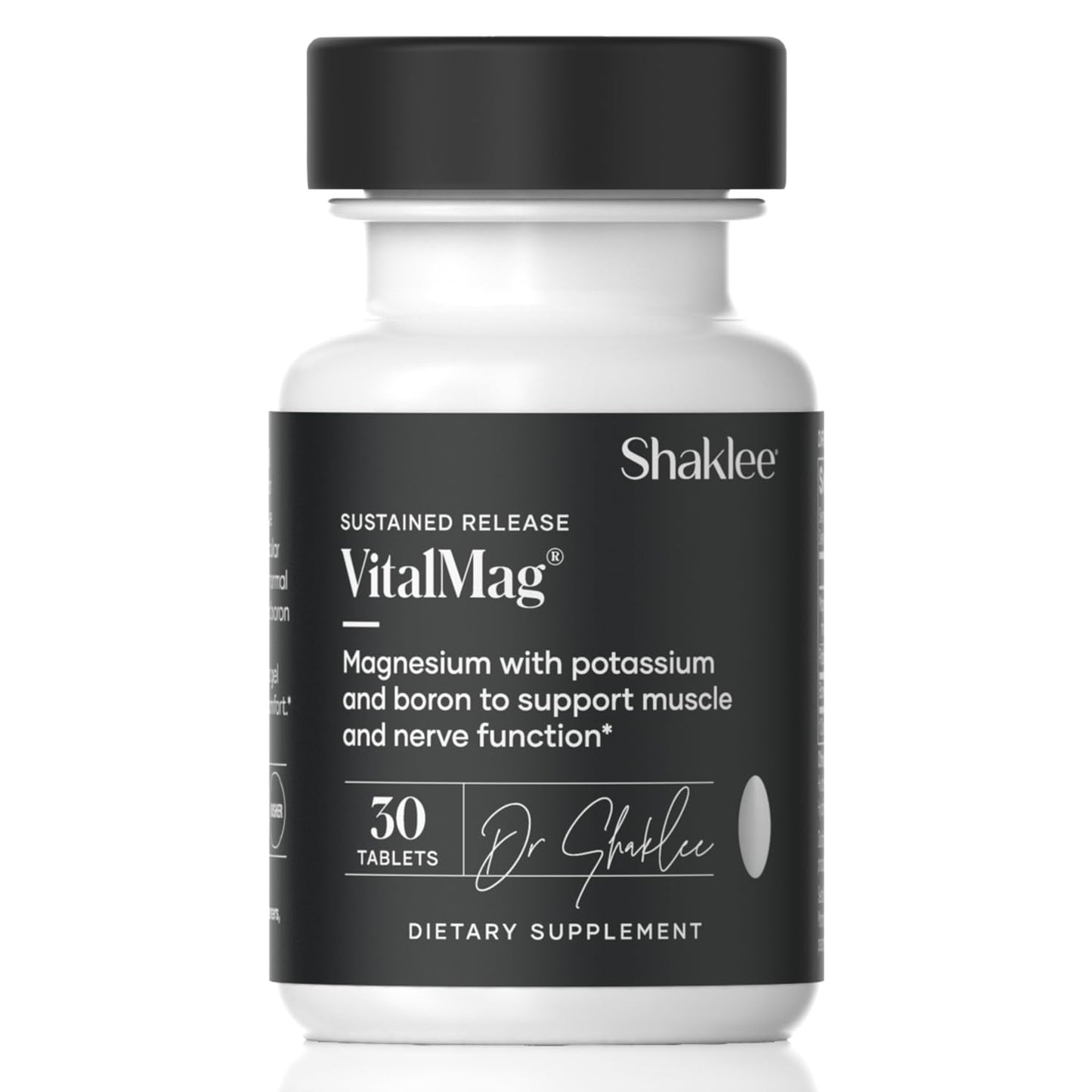 Shaklee Sustained Release VitalMag Magnesium Supplement with Potassium & Boron Blend 30 Tablets