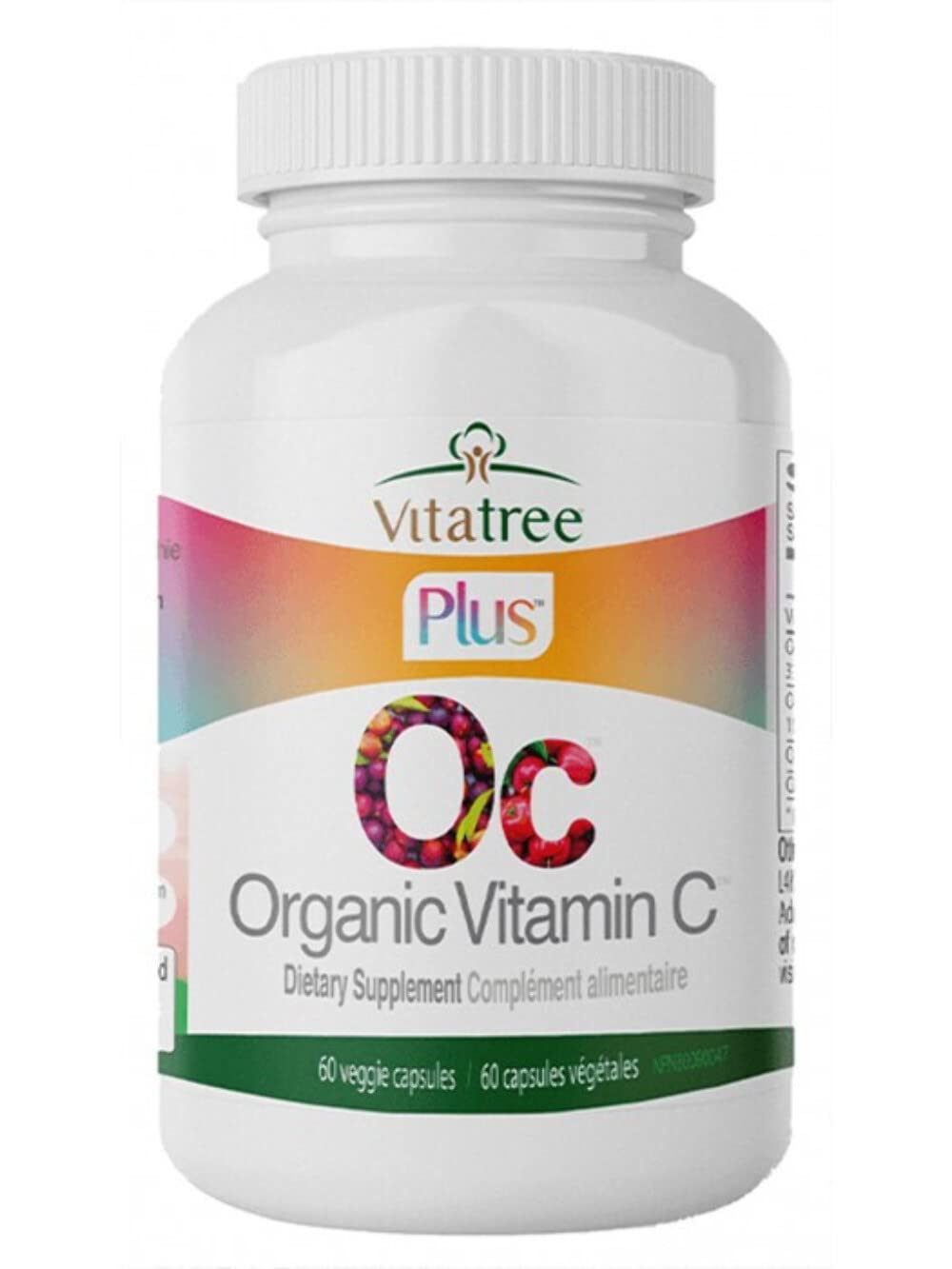 VitaTree Organic Vitamin C Capsule, 60 Count