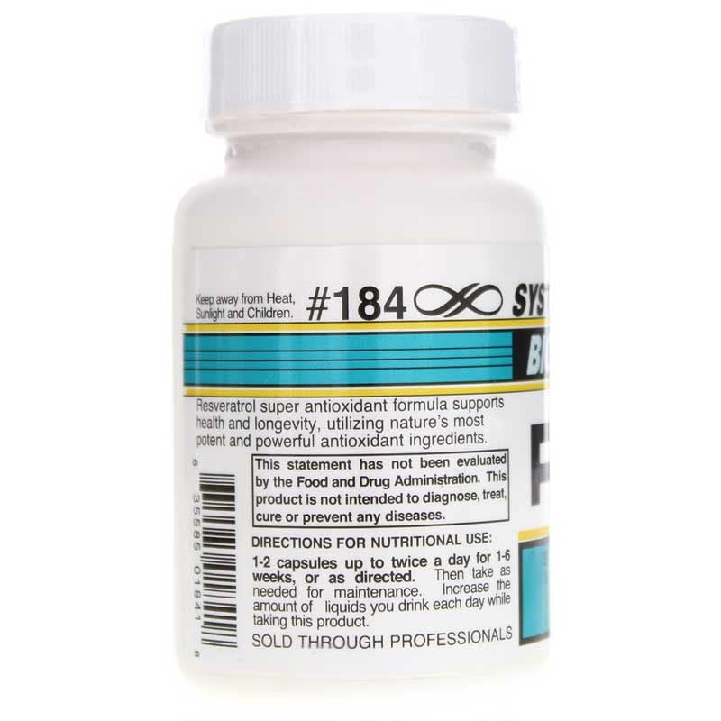 Systemic Formulas ROX Super Antioxidant with Resveratrol, 60 Capsules