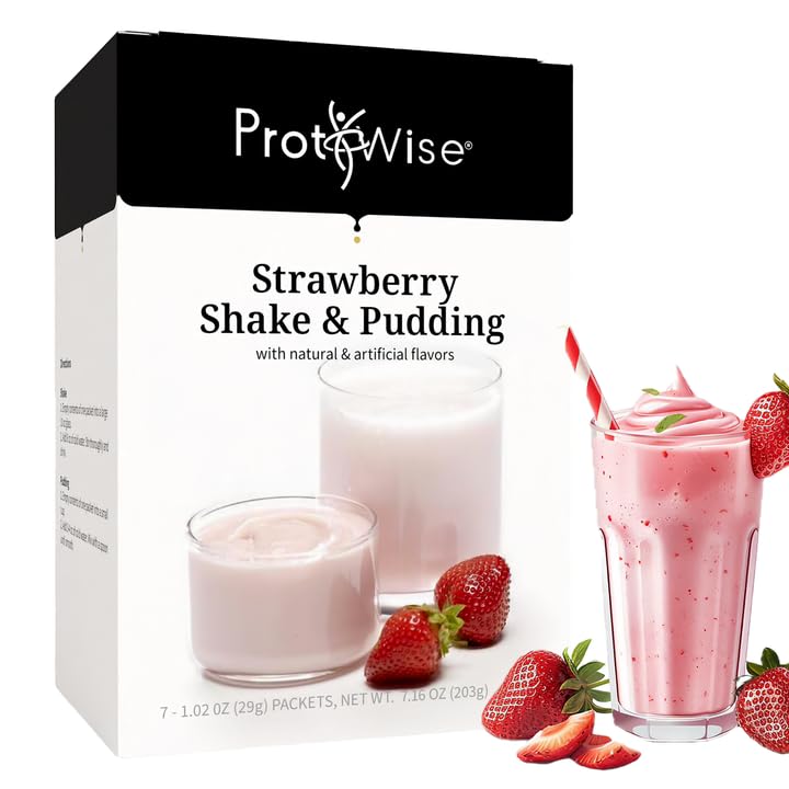 ProtiWise High Protein Shake & Pudding Mix Strawberry Powder 7-Pack