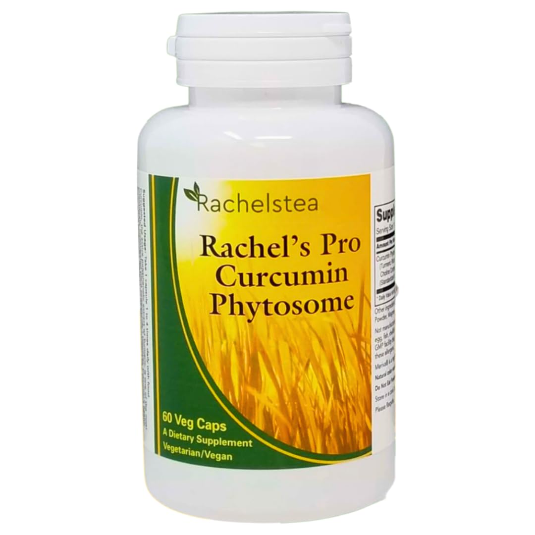 Rachelstea Rachel’s Pro Curcumin Phytosome High Absorption Meriva Turmeric Gluten-Free Curcumin Supplement, 60 Capsules
