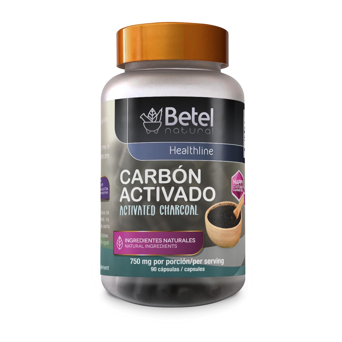 Betel Natural Activated Charcoal Capsules 90 Capsules