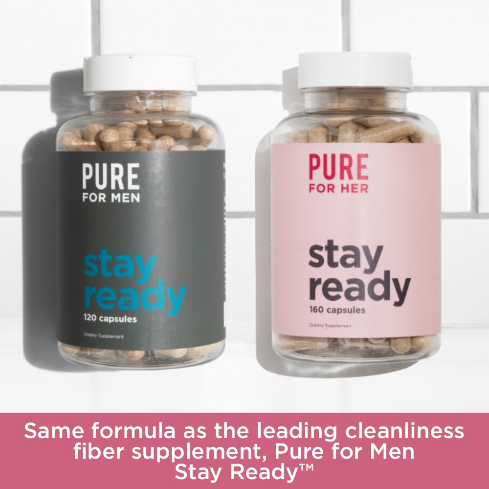 Pure for Men Stay Ready Fiber Supplement Capsule, 160 Capsules