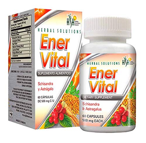 Herbal Solutions Ener Vital Capsules, 60 Capsules