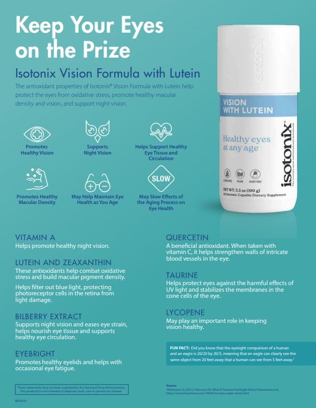 Isotonix Vision Formula with Lutein Powder 3.5 oz
