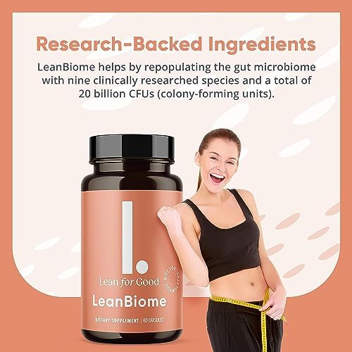 LEANFORGOOD LeanBiome 9-Strain Probiotic Formula 60 Capsules