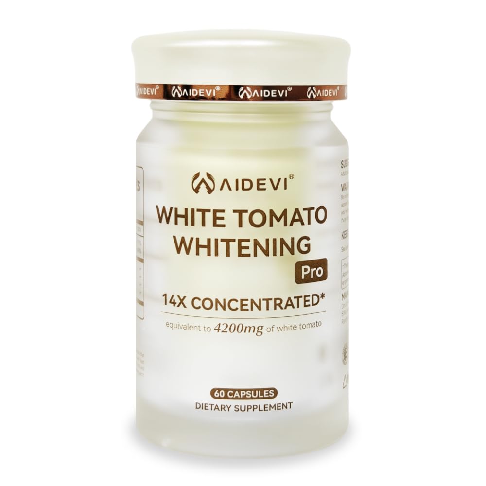 AIDEVI Glutathione Whitening Capsules for Skin Brightening, 30 Count