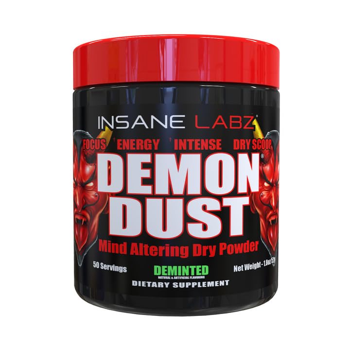 Insane Labz Demon Dust Energy Support and Pre Workout Powder 1.8 oz