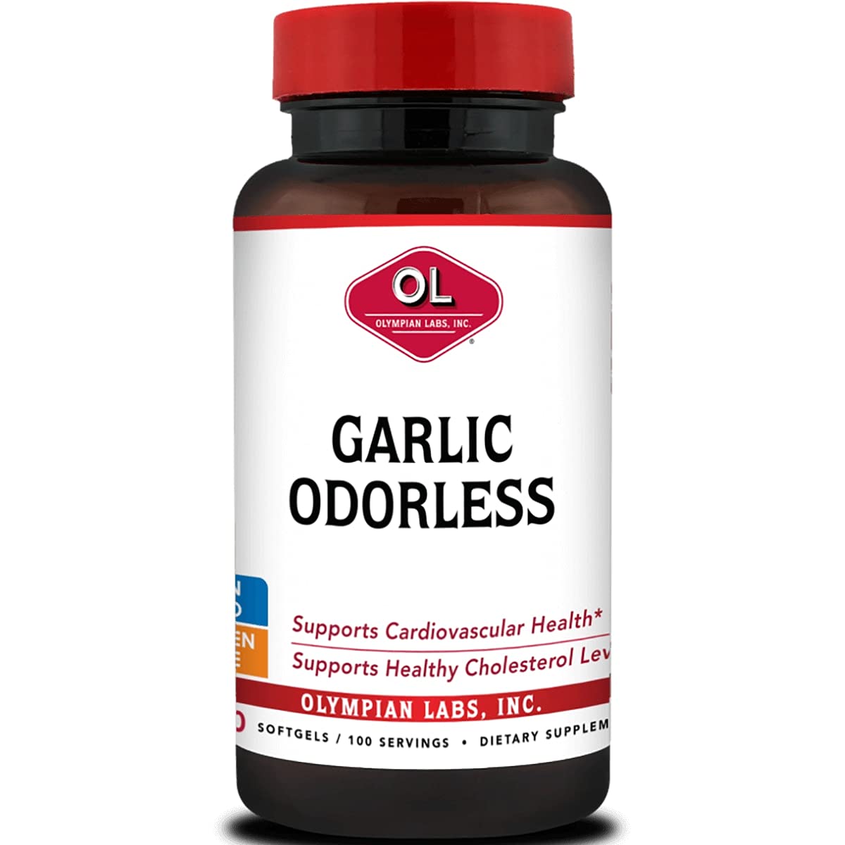 Olympian Labs Odorless Garlic Softgels, 100