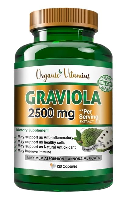 VITAMISAN Graviola Soursop Leaf & Fruit Extract Capsule 120 Count