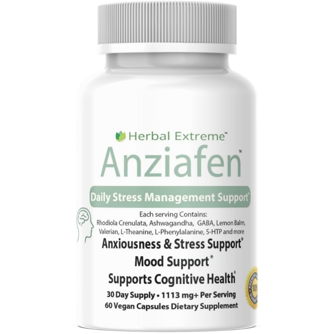Herbal Extreme Anziafen Mood Modifying Herbal Supplement 60 Capsules